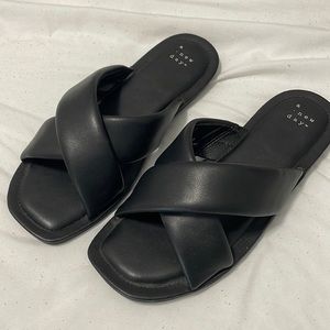 A New Day Black Sandals